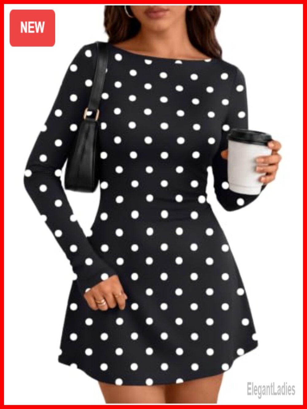 Women's Long Sleeve Mini Bodycon Dress Soft Stretchy Y2K